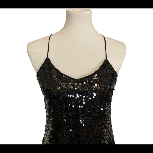 Express Black Sequin Dress Size XS - Picture 7 of 9